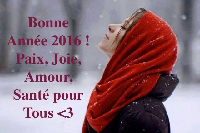 Bonne Année 2016 ! Paix, Joie, Amour, Santé pour Tous