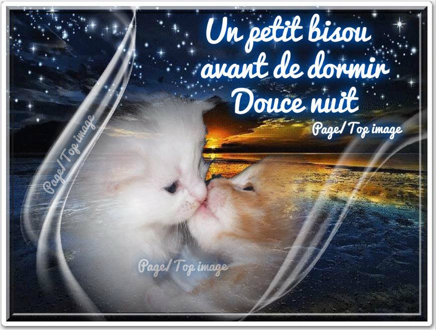 Un petit bisou avant de dormir. Douce nuit