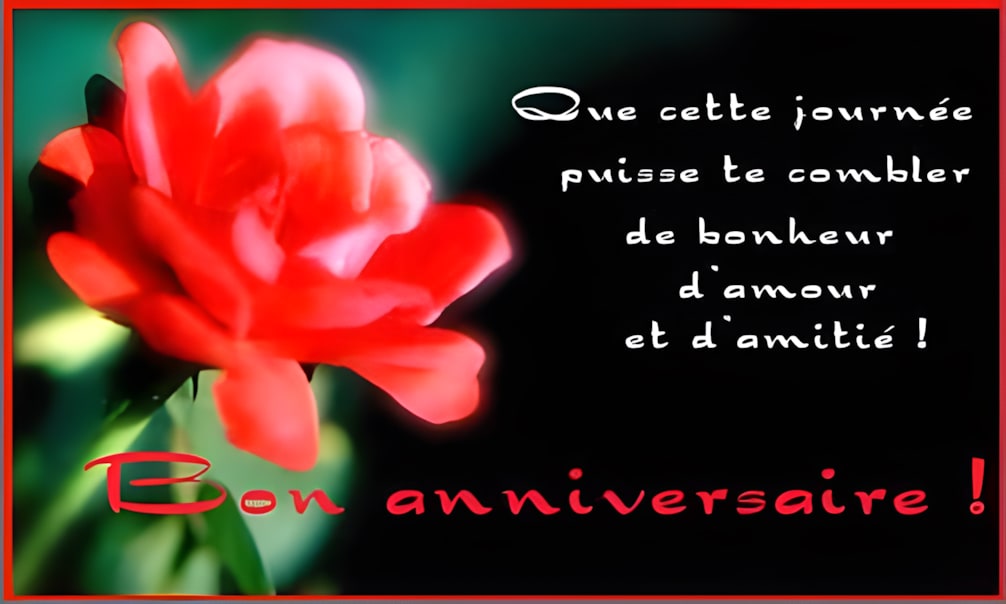 Bon anniversaire!