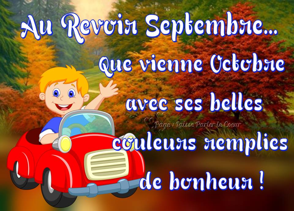 ᐅ Au Revoir Septembre Images Photos Et Illustrations Pour Facebook Bonnesimages