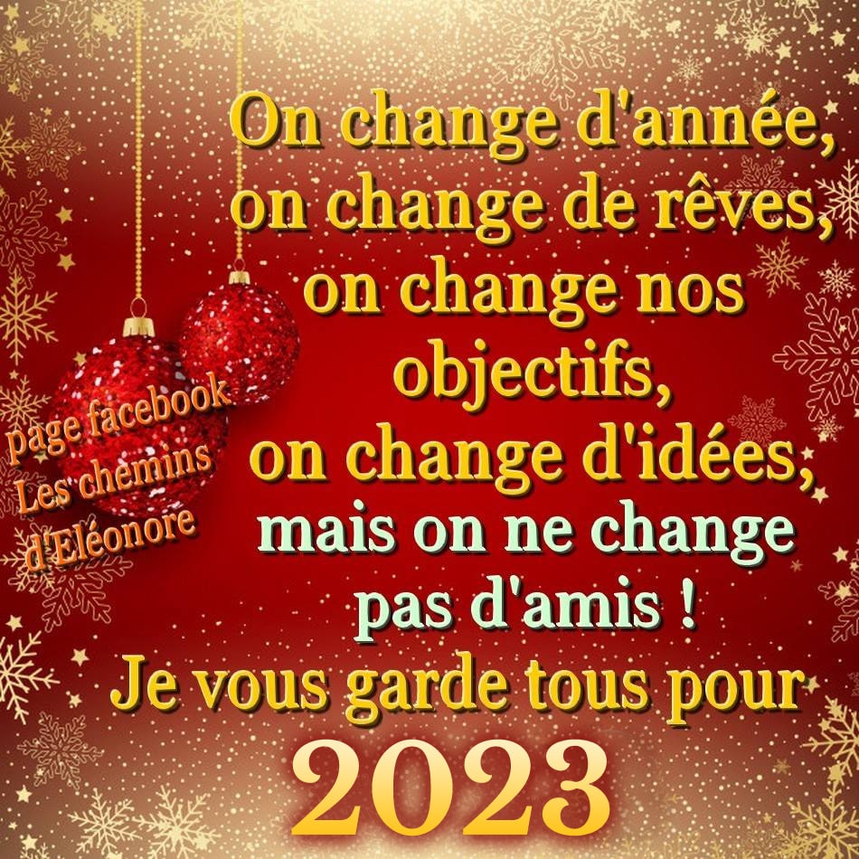 On change d'année, on change dé rêves...