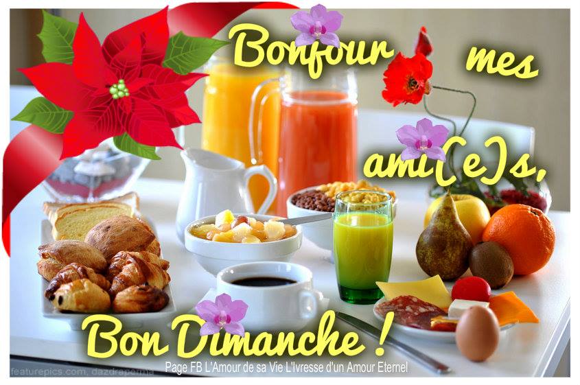 Bonjour mes ami(e)s, Bon Dimanche !