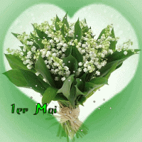 Bouquet de muguet célébrant le 1er mai, symbole de bonheur et de chance.