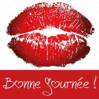 Un baiser rouge passionné pour vous souhaiter une merveilleuse journée !