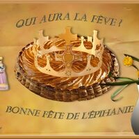 Célébrons la tradition de l'Épiphanie avec la galette des rois et la couronne. Qui trouvera la fève et deviendra roi ou reine ?