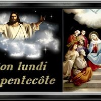 Célébration divine : Jésus et ses disciples observent la venue de l'Esprit Saint lors de la Pentecôte.