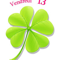 Un trèfle vert éclatant, symbole de chance et d'espoir pour un Vendredi spécial.