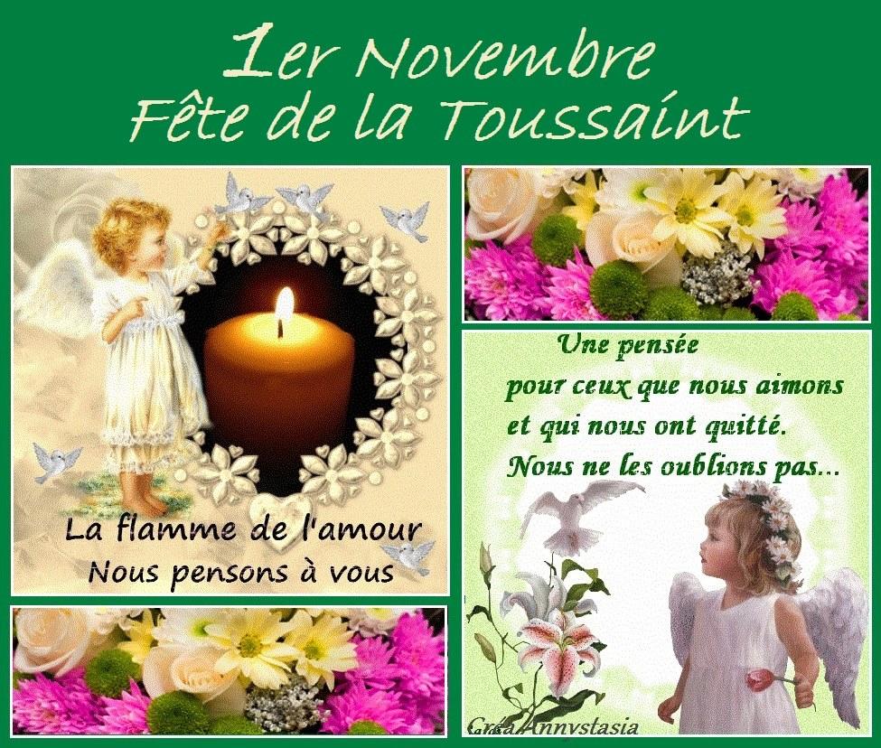 1er Novembre - Fête de la Toussaint La flamme de l'amour Nous pensons...